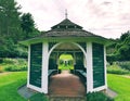 The picturesque Sunken Garden at HillÃ¢â¬âStead Museum Royalty Free Stock Photo